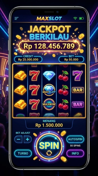 Cuplikan layar menu unduhan maxslot untuk perangkat Android